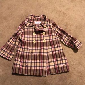 Adorable toddler girls pea coat